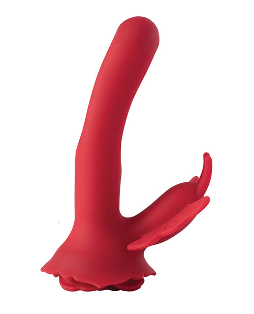 Layla Rosy Butterfly Clit Stimulator Flapping G-spot Vibrator - Red