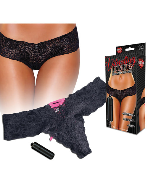 Hustler Vibrating Panties W/bullet Black.