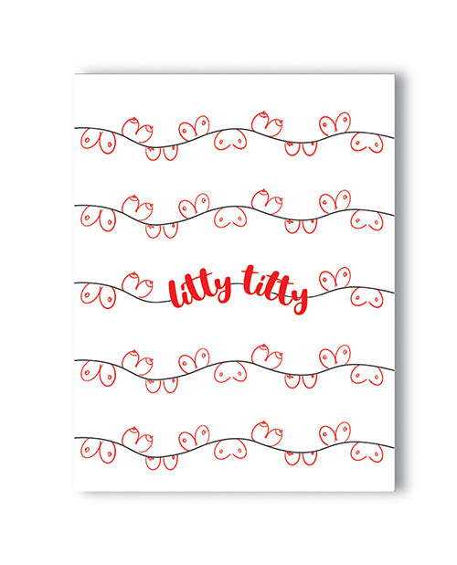 Litty Titty Holiday Greeting Card