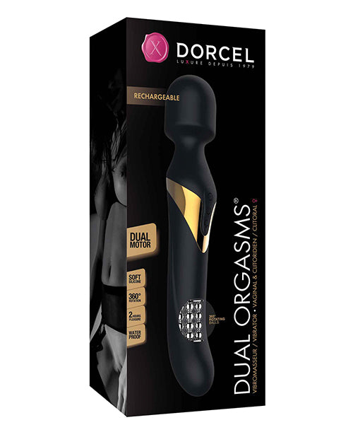 Dorcel Dual Orgasms Wand - Black/gold