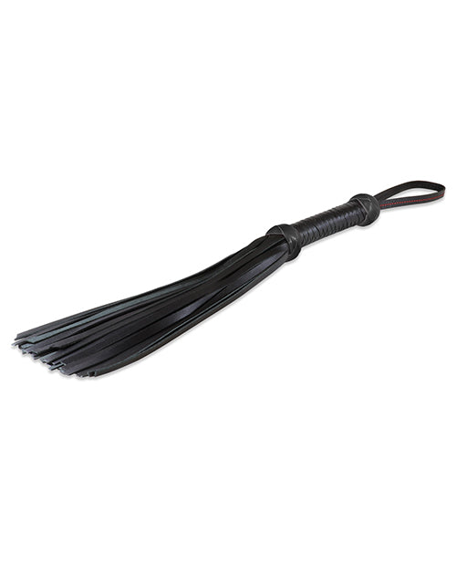 Sultra 16" Lambskin Twill Weave Grip Flogger - Black