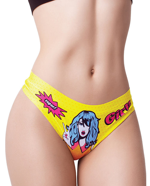 Mememe Comic Fans Printed Thong