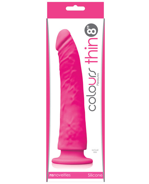 "Colours Pleasures Thin 8"" Dildo"