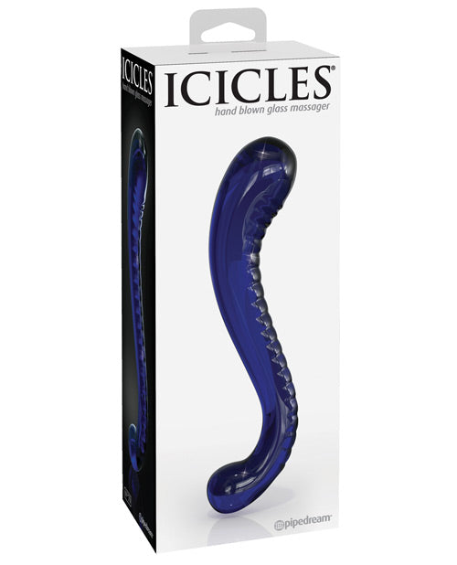 Icicles Hand Blown Glass G-spot Dildo - Pink