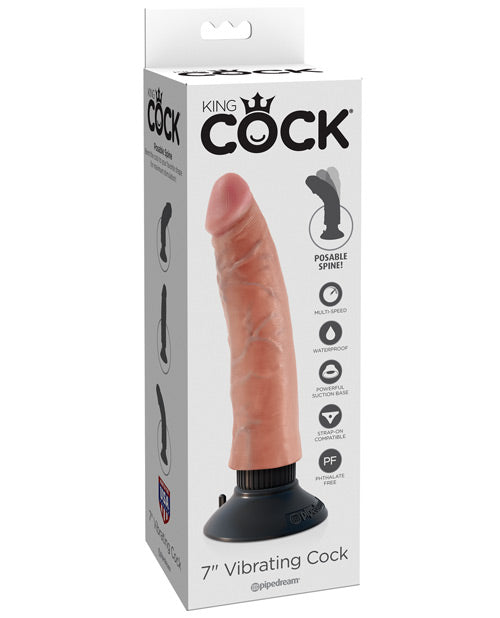 "King Cock 7"" Vibrating Cock"