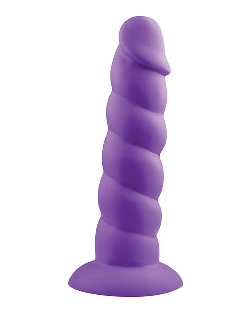 Rock Candy Suga Daddy Silicone Dildo - Purple