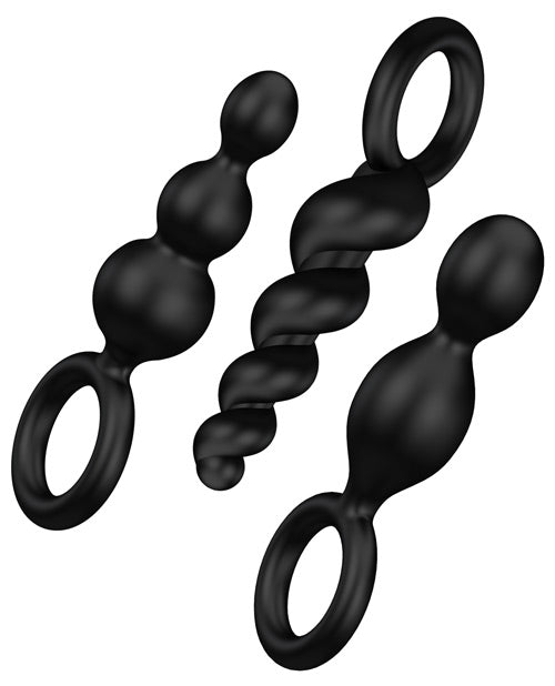 Satisfyer Plug Set Of 3 - Black