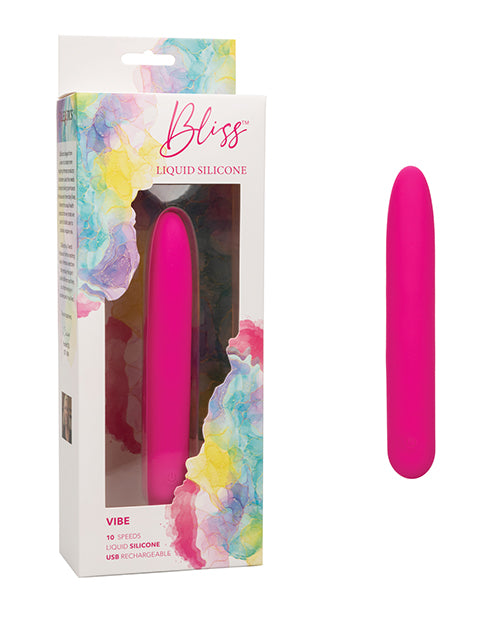 Bliss Liquid Silicone Vibe - Pink