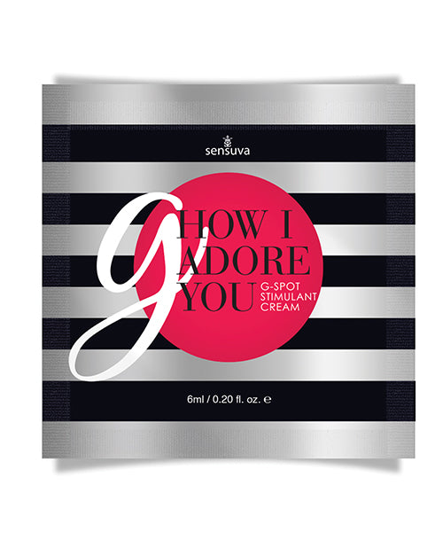 G How I Adore You G-Spot Enhancement Cream - 6 ml Single Use Pillow Packet