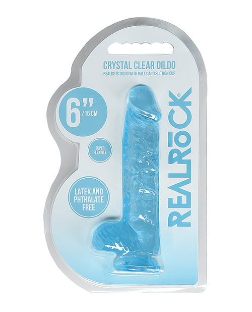 Shots Realrock Realistic Crystal Clear Dildo W/balls