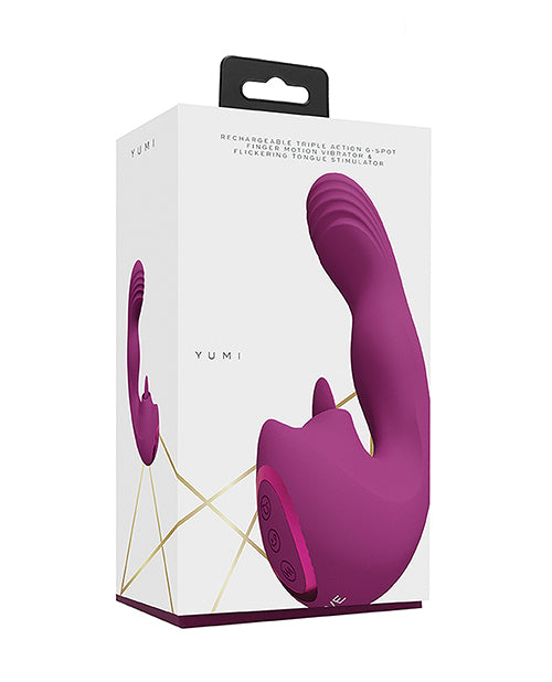 Shots Yumi Triple Action G-spot Vibrator & Stimulator