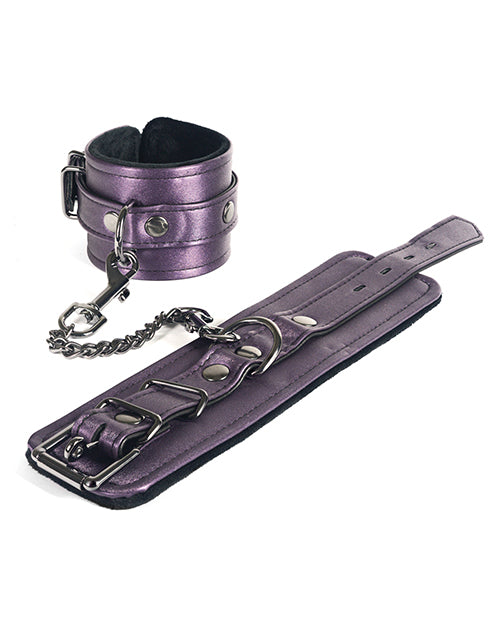 Spartacus Galaxy Legend Faux Leather Ankle Restraints - Purple