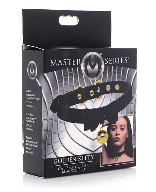 Master Series Golden Kitty Cat Bell Collar