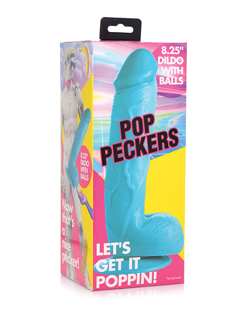 Pop Peckers 8.25" Dildo W/balls