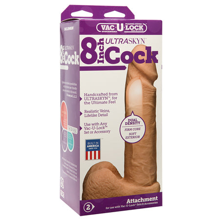 Vac-U-Lock - 8-Inch ULTRASKYN Cock White