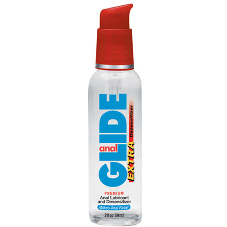 Body Action Anal Glide Extra 2 fl oz Water Based Desensitizing Lubricant