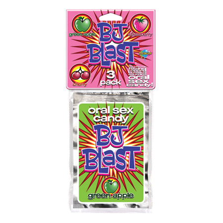 BJ Blast Oral Sex Candy 3-Pack (Strawberry, Cherry & Green Apple)