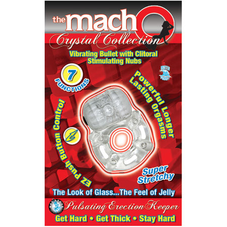 Macho Crystal Coll Erection Keeper (Clear)