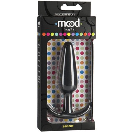 Mood - Naughty - Large Black Silicone Butt Plug