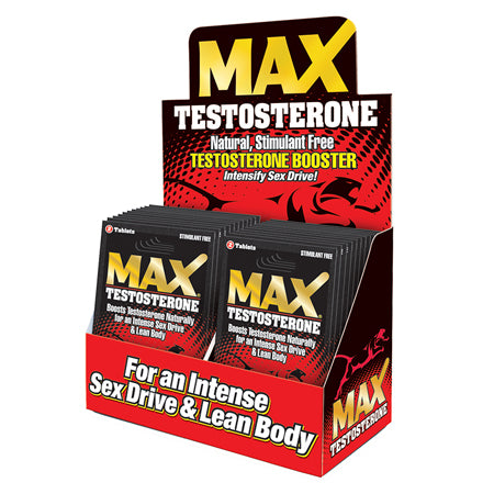 MaxTestosterone Booster Pills 2-Pack 24-Piece Display