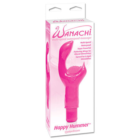 Pipedream Wanachi Happy Hummer Multi-Speed Waterproof Massager Dual Stimulator Pink