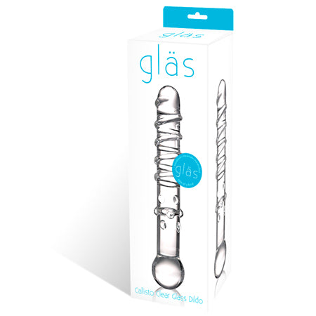 Glas 7 in. Callisto Clear Glass Dildo