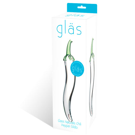 Glas 8.25 in. Glass Naturals Chili Pepper Dildo