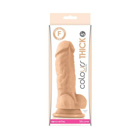 Colours Pleasures Thick 5 in. Dildo Beige