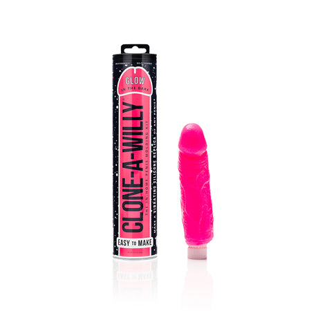 Clone-A-Willy DIY Vibrating Dildo Kit Glow-in-the-Dark Hot Pink