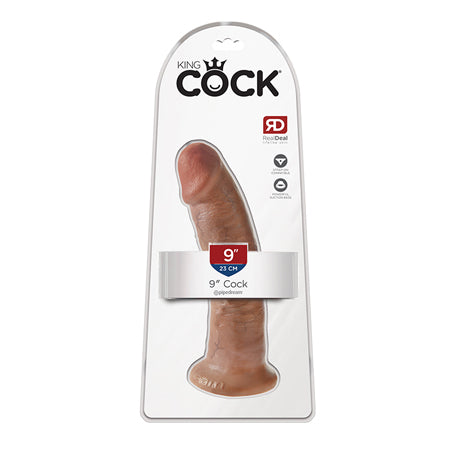 Pipedream King Cock 9 in. Cock Realistic Dildo With Suction Cup Tan