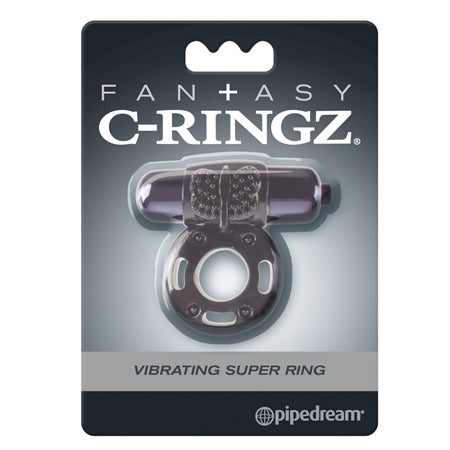 Pipedream Fantasy C-Ringz Vibrating Super Ring With Bullet Black