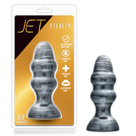 Blush Jet Stealth 6.5 in. Anal Plug Carbon Metallic Black