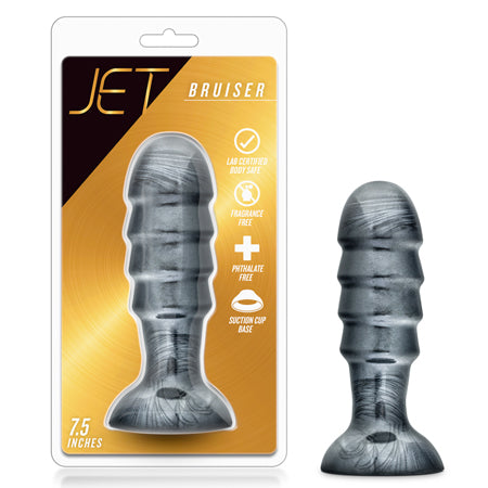 Blush Jet Bruiser 7.5 in. Anal Plug Carbon Metallic Black