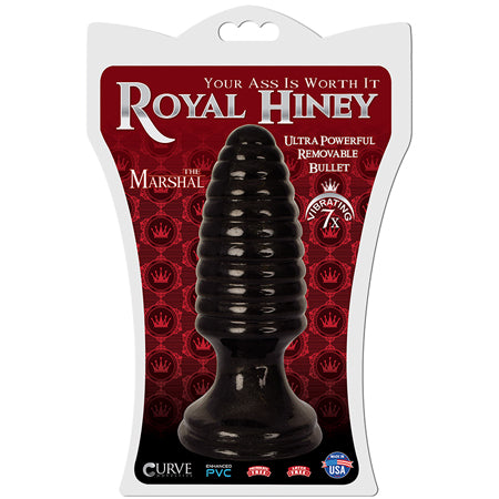 Curve Toys Royal Hiney The Marshal Vibrating Anal Plug Black