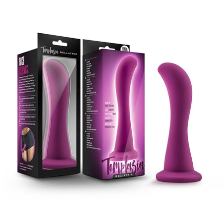 Blush Temptasia Bellatrix 6.25 in. Curved Dildo with Suction Cup Plum