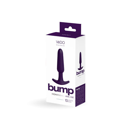 VeDO Bump Rechargeable Anal Vibe - Deep Purple