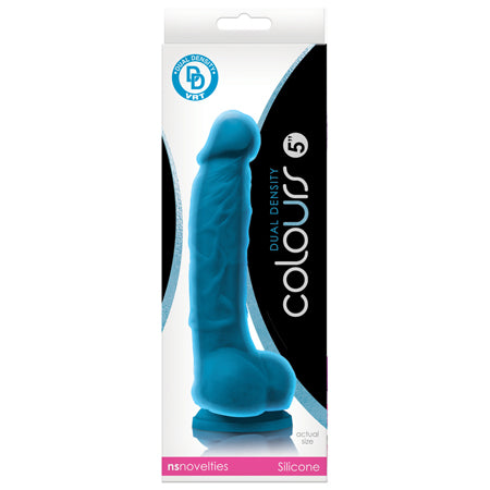 Colours Dual Density 5 in. Dildo Blue