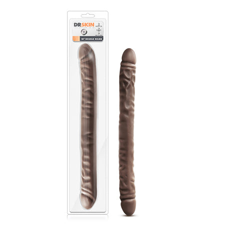 Blush Dr. Skin 18 in. Double Dildo Brown