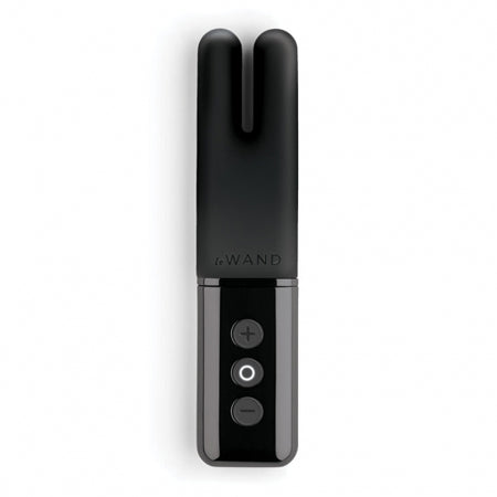 Le Wand Chrome Deux Rechargeable Silicone Mini Vibrator Black