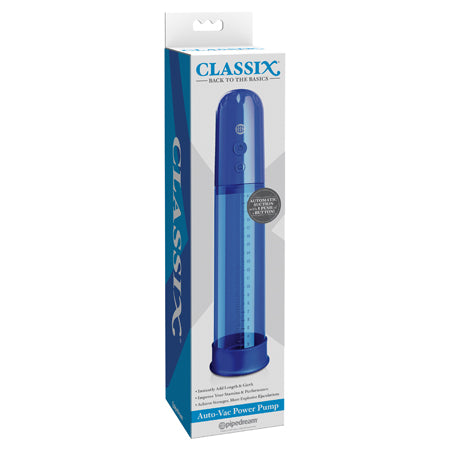 Pipedream Classix Auto-Vac Power Pump Blue