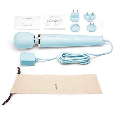 Le Wand Plug-In Vibrating Massager Sky Blue