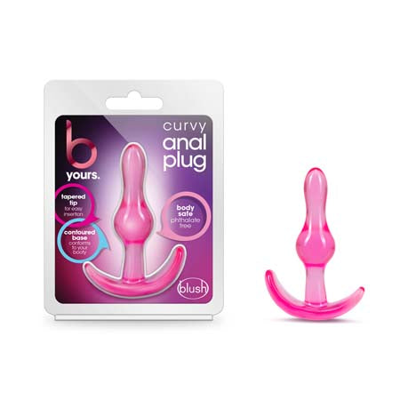 Blush B Yours Curvy Anal Plug Pink