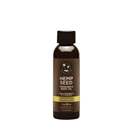 Earthly Body Hemp Massage Oil Beach Daze 2 oz.