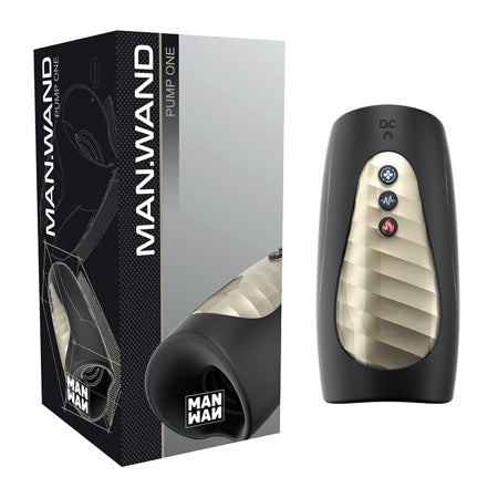 MANWAN Man.Wand Pump One Rechargeable Multi-Function Masturbator Black