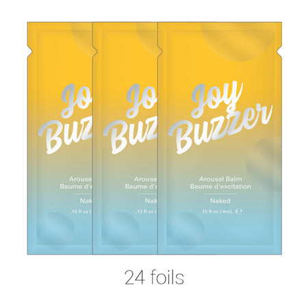 Jelique Joy Buzzer Naked Clitoral Arousal Balm (Bulk Pack/24 pcs) .13 oz Foil