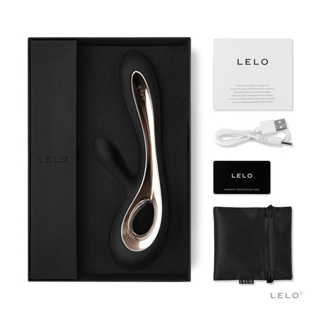 LELO SORAYA 2 Rechargeable Rabbit Vibrator Black