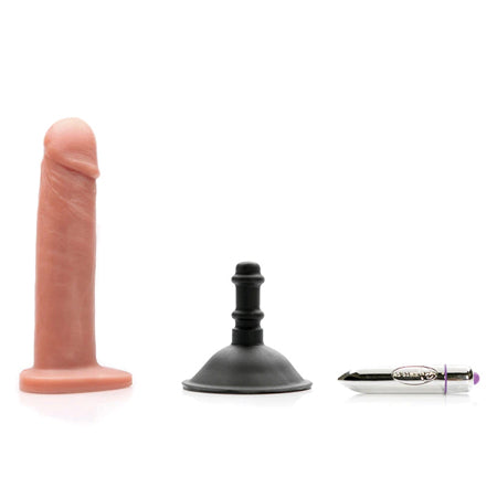 Tantus Alan O2 Dual Density Vibrating Dildo Kit Honey (Bag)