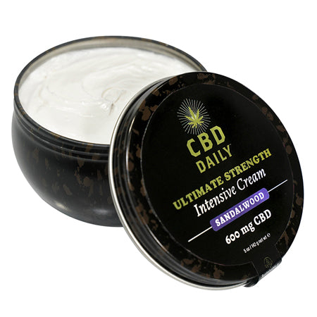 Earthly Body CBD Cream Sandalwood 5 oz.