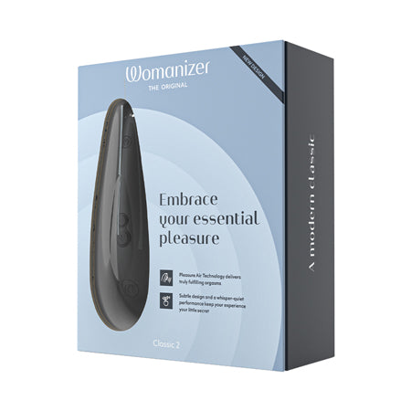 Womanizer Classic 2 Rechargeable Silicone Pleasure Air Clitoral Stimulator Black