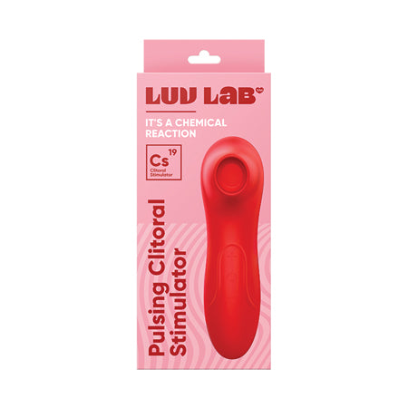 Luv Inc Cs19 Pulsing Clitoral Stimulator Rechargeable Silicone Red